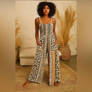 Bohemian Print Jumpsuit